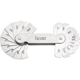 Starrett 51314 | 1/64" - 13/32" Satin Coated Steel Radius Gage 20 Leaves