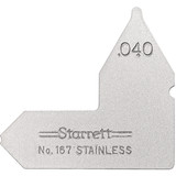 Starrett 63439 | 3/64" Satin Coated Steel Individual Radius Gage