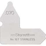 Starrett 63442 | 1/16" Satin Coated Steel Individual Radius Gage