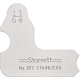 Starrett 50631 | 11/64" Satin Coated Steel Individual Radius Gage