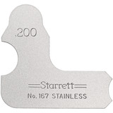 Starrett 63450 | 13/64" Satin Coated Steel Individual Radius Gage