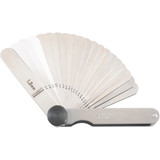 Starrett 55974 | 0.0019"-0.0393" Tempered Steel Thickness Gage 20 Leaves Straight