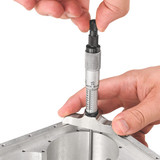 Starrett 52115 | 0"-3" Range Depth Micrometer 0.0010" Graduation 2-1/2" Base Length Ratchet Thimble