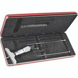 Starrett 52113 | 0"-3" Range Depth Micrometer 0.0010" Graduation 2-1/2" Base Length Plain Thimble