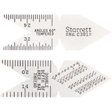 Starrett 51475 | 60 Degree Steel Center Gage 1 Leaves