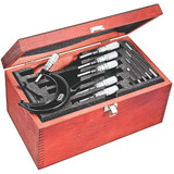 Starrett 68046 | 0"-6" Range 6 Pc. Carbide Micrometer Set 0.0001" Graduation