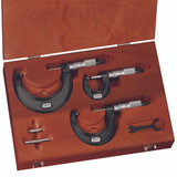 Starrett 68036 | 0"-3" Range 3 Pc. Carbide Micrometer Set 0.001" Graduation