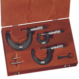 Starrett 68037 | 0"-3" Range 3 Pc. Carbide Micrometer Set 0.0001" Graduation