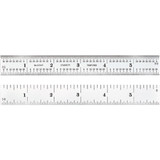 Starrett 52678 | 6" Spring-Tempered Steel Rule 1/8", 1/16", 1/32", 1/64" Graduation
