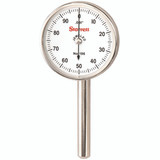 Starrett 50699 | 0.2000" Range x 0-100 Reading x 0.0010" Graduation White Dial Back Plunger Dial Test Indicator