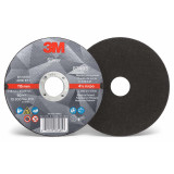 3M 7100139226 | 4.500" Diameter x 60+ Grit 133000 RPM Precision Shaped Ceramic Cut-Off Wheel - Black