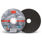 3M 7100139230 | 4.500" Diameter x 36+ Grit 133000 RPM Precision Shaped Ceramic Cut-Off Wheel - Black