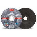 3M 7100139236 | 5.000" Diameter x 36+ Grit 122500 RPM Precision Shaped Ceramic Cut-Off Wheel - Black