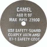 CGW 59103 | 3" Diameter x 3/8" Hole x 1/32" Thickness 25000 RPM 60 Grit Reinforced Aluminum Oxide Type 1 Cutoff Wheel
