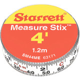 Starrett 63168 | 4' Length x 1/2" Width 1/16" Graduation English Reading Measuring Tape