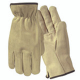 Wells Lamont Y0135S | Small Hemmed Cuff Tan Cowhide Driver's Gloves