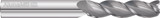 Fullerton Tool 27563 | 1/2" Diameter x 1/2" Shank x 3-1/4" LOC x 6" OAL 3 Flute Uncoated Solid Carbide Corner Radius End Mill