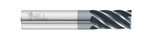Fullerton Tool 29101 | 1/4" Diameter x 1/4" Shank x 3/4" LOC x 2-1/2" OAL 6 Flute FC13 Solid Carbide Corner Radius End Mill