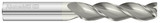Fullerton Tool 27038 | 1/2" Diameter x 1/2" Shank x 3-1/4" LOC x 6" OAL 3 Flute FC5 Solid Carbide Square End Mill