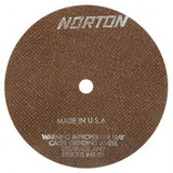 Norton 66252835053 | 6" Diameter x 1/2" Hole x 1/32" Thickness 60 Grit Medium Grade Reinforced Aluminum Oxide Type 41 Cutoff Wheel For Use With Die Grinders