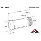 Colton Industrial Tools 5C Collet line drawing