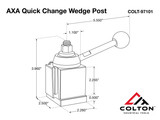 Colton AXA Wedge Tool Post Line Drawing