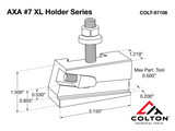 Colton Industrial Tools 97106 | AXA #7 Quick Change Universal Parting Blade Holder, 1/2" Capacity, Upgraded ZiN Coated Hardware