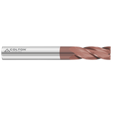 Photograph of Colton Cutting Tools 61125 | Carbide End Mill 4 Flute Square End Long CCT-1 Coated 1/2" Diameter x 2" LOC x 4" OAL