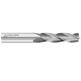 Photograph of Colton Cutting Tools 61163 | Carbide End Mill 3 Flute Square End Long 7/16" Diameter x 2" LOC x 4" OAL
