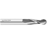 Photograph of Colton Cutting Tools 61533 | Carbide End Mill 2 Flute Ball End Long 3/8" Diameter x 1 1/8" LOC x 3" OAL
