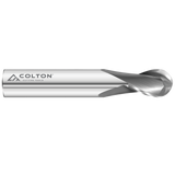 Photograph of Colton Cutting Tools 61531 | Carbide End Mill 2 Flute Ball End Stub 3/8" Diameter x 5/8" LOC x 2 1/2" OAL