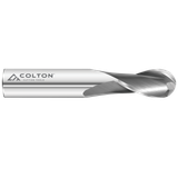 Photograph of Colton Cutting Tools 61521 | Carbide End Mill 2 Flute Ball End Standard 1/8" Diameter x 1/2" LOC x 1 1/2" OAL