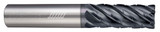 Photograph of a Helical Solutions 83143 |HEV-C-M-60750-R.030 0.7500" (3/4) Cutter DIA x 0.7500" (3/4) Shank DIA x 0.0300" Radius x 2.2500" (2-1/4) Length of Cut x 5.0000" (5) Overall Length Carbide Corner Radius End Mill for Steel, 6 Flutes, APLUS Coated - (HEV-C-M-60750-R.030)
