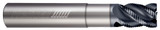 Photograph of a Helical Solutions 82871 |HXVR-RN-A-40250-R.030 0.2500" (1/4) Cutter DIA x 0.2500" (1/4) Shank DIA x 0.0300" Radius x 0.3750" (3/8) Length of Cut x 3.0000" (3) Overall Length x 1.3750" (1-3/8) Reach Carbide Corner Radius End Mill for Steel, 4 Flutes, APLUS Coated - (HXVR-RN-A-40250-R.030)