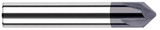 Photograph of a Harvey Tool 895150 | 0.3750" (3/8) Shank DIA x 50° per side Carbide Flat Chamfer Cutter, 4 Flutes