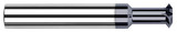 Photograph of a Harvey Tool 792005 | 0.3750" (3/8) Cutter DIA x 0.1050" Width x 1.5000" (1-1/2) Neck Length Carbide Double Angle Shank Cutter, 6 Flutes