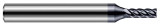Photograph of a Harvey Tool 852832-C6 | 0.5000" (1/2) Cutter DIA x 0.0150" (1/64) Radius x 1.5000" (1-1/2) Length of Cut Carbide Corner Radius End Mill for Hardened Steels, 5 Flutes, AlTiN Nano Coated