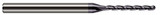 Photograph of a Harvey Tool 841040-C3 | 0.0400" Cutter DIA x 0.2000" Length of Cut Carbide Ball End Mill, 4 Flutes, AlTiN Coated