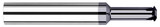 Photograph of a Harvey Tool 41473 | 0.4000" Cutter DIA x 1.2500" (1-1/4) Reach Carbide Single Form #9/16 Thread Milling Cutter, 6 Flutes