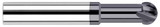 Photograph of a Harvey Tool 833808 | 0.1250" (1/8) Cutter DIA x 0.7500" (3/4) Neck Length x 220° Carbide Undercutting End Mill, 4 Flutes