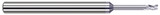 Photograph of a Harvey Tool 795357-C8 | 3.000 mm Cutter DIA x 4.500 mm Length of Cut x 24.000 mm Reach Carbide Square End Mill for Aluminum Alloys, 3 Flutes, TiB2 Coated