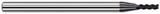 Photograph of a Harvey Tool 888060-C6 | 0.0600" Cutter DIA x 0.0480" Length of Cut Carbide Square End Mill for Exotic Alloys, 3 Flutes, AlTiN Nano Coated