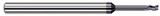Photograph of a Harvey Tool 985424-C6 | 0.3750" (3/8) Cutter DIA x 0.5700" Length of Cut x 2.0000" (2) Reach Carbide Square End Mill for Exotic Alloys, 4 Flutes, AlTiN Nano Coated