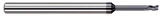 Photograph of a Harvey Tool 880747-C6 | 0.0470" (3/64) Cutter DIA x 0.0710" Length of Cut x 0.3280" (21/64) Reach Carbide Square End Mill for Exotic Alloys, 3 Flutes, AlTiN Nano Coated