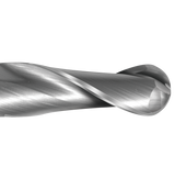Detail image of the profile of a Colton Industrial Tools end mill.
