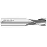 Image of a Colton 2 flute, square end stub end mill.