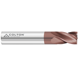 Image of a Colton 4 flute, square end stub end mill.