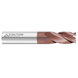 Image of a Colton 4 flute, square end standard length end mill.
