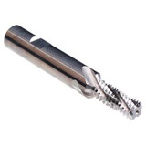 Emuge GF332101.5012 | UNC 7/16" - 14 Thread Size x 12.00mm Shank x 22.70mm Flute Length x 80.00mm OAL x 30 Degree Helix Angle 3 Flute Bright Coated Carbide Thread Mill