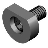 Mitee-Bite 50512 | M12 Screw Size x 88 N.m Max Torque x 17800 N Holding Force Machinable Fixture Clamp - 4 Pack